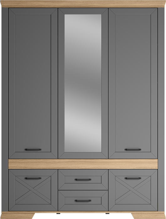 Шкаф Марсель/Marselle дымчатый алмаз SZF5D2S