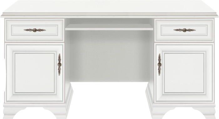 Стол письменный Кентаки/Kentaki белый BIU2D2S