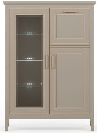 Тумба с подсветкой Классик/Classic KOM1W1D1B