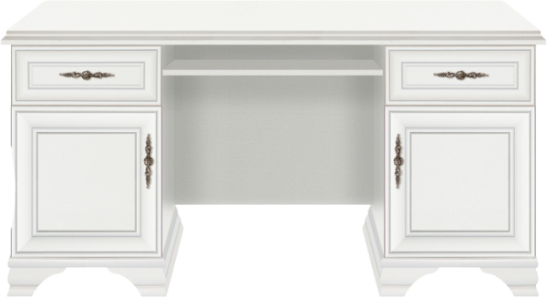Стол письменный Кентаки/Kentaki белый BIU2D2S