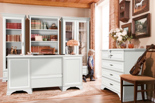 Комод Кентаки/Kentaki белый KOM4S